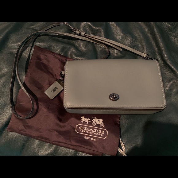 Coach Handbags - Preowned Coach Dinky Pewter/Heather Grey